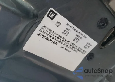 2006 Chevrolet Malibu Lt из США, поврежденный, VIN 1G1ZT51846F164978